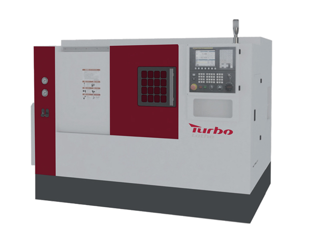 HTB50Y Slant bed CNC lathe with lifting power turret and electric spindle 