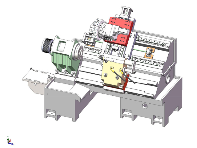 HTB450B industrial cnc metal cutting lathe, slant bed turning center with hydraulic tailstock